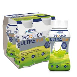 resource® ULTRA fruit Apfel | Hochkalorische, fettfreie Trinknahrung | Aufbaukost bei Mangelernährung