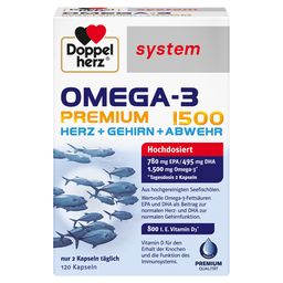 Doppelherz® system Omega-3 Premium 1500 - Jetzt 20% mit den Code doppelherz20 sparen*