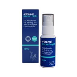 Orthomol Nemuri night - zur Verkürzung der Einschlafzeit - Einschlafspray mit Melatonin und Passionsblumen-Extrakt