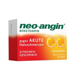neo-angin Benzydamin gegen akute Halsschmerzen - Zitronengeschmack - zuckerfrei