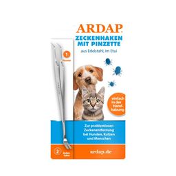ARDAP® Zeckenhaken mit Pinzette
