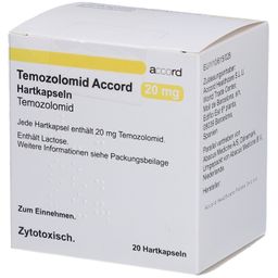 TEMOZOLOMID Accord 20 mg Hartkapseln Sachets