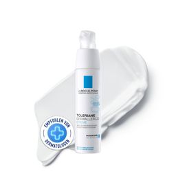 La Roche Posay Toleriane Dermallergo Creme: Beruhigende Feuchtigkeitspflege für das Gesicht bei sehr trockener und zu Allergien neigender Haut + Reinigungsfluid 50ml GRATIS