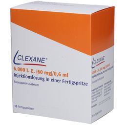 CLEXANE 6.000 I.E. 60mg/0,6ml ILO F.Sp.+Sich-Sys.