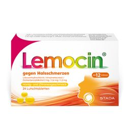 Lemocin gegen Halsschmerzen Honig-Zitrone