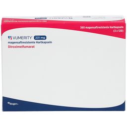 Vumerity Generic VUMERITY 231 mg magensaftres.Hartkapseln 90 Tage 360 St mit dem E ...