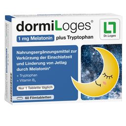 dormiLoges® 1 mg Melatonin plus Tryptophan
