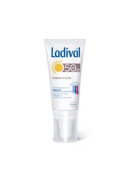 Ladival Urban Fluid 50ml LSF 50 mattierender Gesichts-Sonnenschutz für jeden Tag mit ultra-leichter Textur und Anti-Pollution Komplex