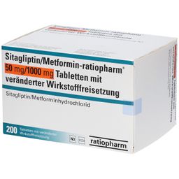 Sitagliptin/Metformin-ratiopharm® 50mg/1000mg