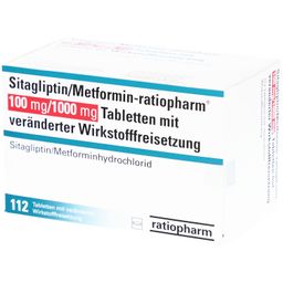 Sitagliptin/Metformin-ratiopharm® 100mg/1000mg