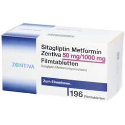 SITAGLIPTIN Metformin Zentiva 50 mg/1000 mg FTA