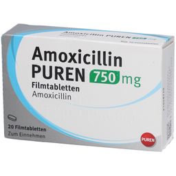 AMOXICILLIN PUREN 750 mg Filmtabletten