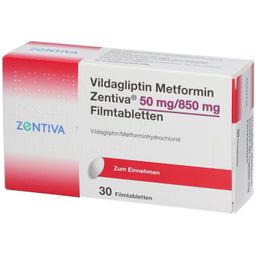 VILDAGLIPTIN Metformin Zentiva 50 mg/850 mg FTA