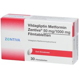 VILDAGLIPTIN Metformin Zentiva 50 mg/1000 mg FTA