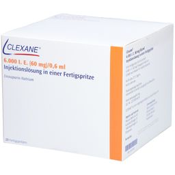 CLEXANE 6.000 I.E. 60mg/0,6ml ILO F.Sp.+Sich-Sys.