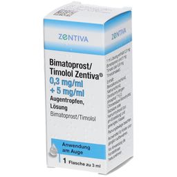 BIMATOPROST/Timolol Zentiva 0,3mg/ml + 5mg/ml ATR