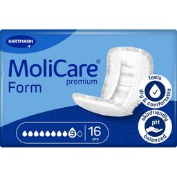 MoliCare Premium Form 9 Tropfen Inkontinenzvorlagen mit textilartiger Rückseite & Nässeindikator bei schwerster Inkontinenz