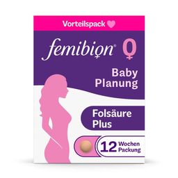 Femibion® 0 BabyPlanung Nahrungsergänzungsmittel mit Folsäure Plus² - Jetzt 20% mit dem Code femibion20 sparen