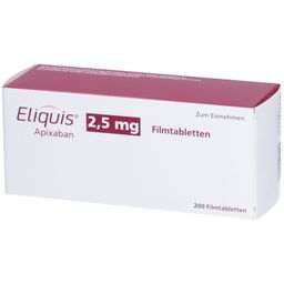 ELIQUIS 2,5 mg Filmtabletten