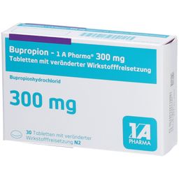 BUPROPION-1A Pharma 300 mg Tab.m.verä.Wst.-Frs.