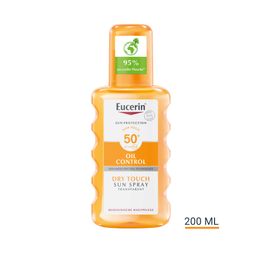 Eucerin® Oil Control Sun Spray Transparent LSF 50+ – Sonnenschutzspray mit leichter Textur, auch für zu Akne neigende Haut - Jetzt 20% sparen mit Code "sun20"* + Eucerin® Oil Control Face Sun Gel-Creme LSF 50+ 20ml GRATIS