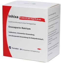 INHIXA 8.000 I.E. 80 mg/0,8 ml ILO F.Sp.+Sich-Sys.