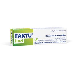 FAKTU Lind Hämorrhoidensalbe - bei Jucken, Nässen, Brennen, Entzündungen, kleinen Blutungen, 25 g (mit Applikator)