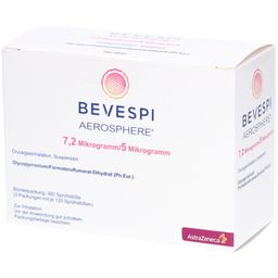 BEVESPI Aerosphere 7,2 µg/5 µg Dru.Gasinh.3x120Hub