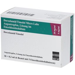 DORZOLAMID/Timolol Micro Labs 20mg/ml+5mg/ml AT ED