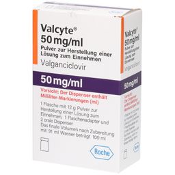 VALCYTE 50 mg/ml Plv.z.Her.e.Lsg.z.Einnehmen