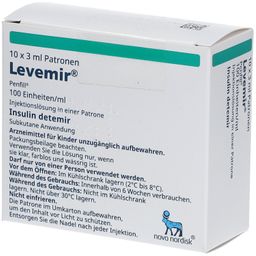 LEVEMIR Penfill 100 Einheiten/ml Inj.-L.Zyl.-Amp.