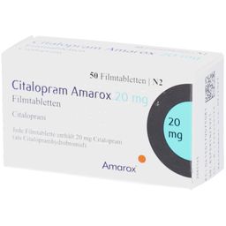 CITALOPRAM Amarox 20 mg Filmtabletten