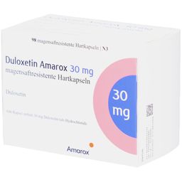 DULOXETIN Amarox 30 mg magensaftresist.Hartkapseln