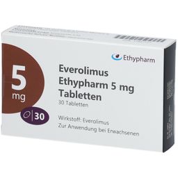 EVEROLIMUS Ethypharm 5 mg Tabletten