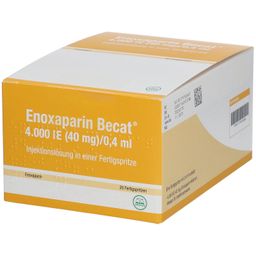 ENOXAPARIN Becat 4.000 I.E. 40mg/0,4ml Inj.-Lsg.FS