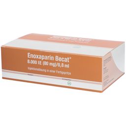 ENOXAPARIN Becat 8.000 I.E. 80mg/0,8ml Inj.-Lsg.FS