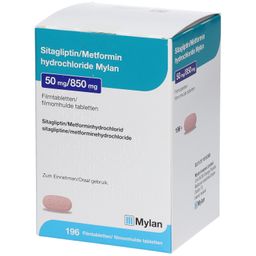 SITAGLIPTIN Metformin-HCl Mylan 50 mg/850 mg FTA