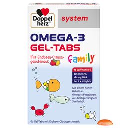 Doppelherz® system OMEGA-3 GEL-TABS family - Jetzt 20% mit den Code doppelherz20 sparen*