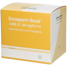ENOXAPARIN Becat 4.000 I.E. 40mg/0,4ml Inj.-Lsg.FS