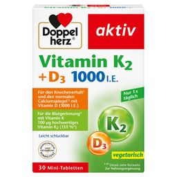 Doppelherz® aktiv Vitamin K2 + D3 1000 I.E.