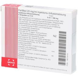 FERMED 20 mg/ml Injektions-/Inf.-Lsg.100mg Amp.