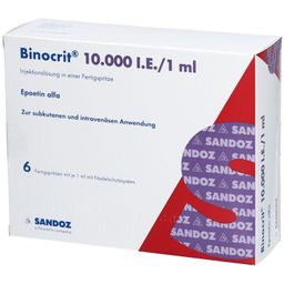 BINOCRIT 10.000 I.E./1 ml Inj.-Lsg.i.e.Fertigspr.