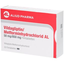 VILDAGLIPTIN/Metforminhydrochlorid AL 50mg/850mg