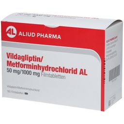 VILDAGLIPTIN/Metforminhydrochlorid AL 50mg/1000mg