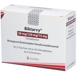 BIKTARVY 30 mg/120 mg/15 mg Filmtabletten Kind