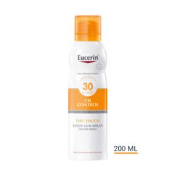 Eucerin® Oil Control Dry Touch Spray LSF 30 – Sonnenschutzspray, auch für empfindliche und zu Akne neigende Haut - Jetzt 20% sparen mit Code "sun20"* + Eucerin® Oil Control Face Sun Gel-Creme LSF 50+ 20ml GRATIS