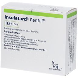 INSULATARD Penfill 100 I.E./ml Inj.-S.Zylinderamp.