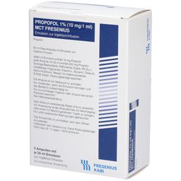 PROPOFOL 1% 10mg/1ml MCT Fres.Em.z.Inj.u.Inf.G-Amp