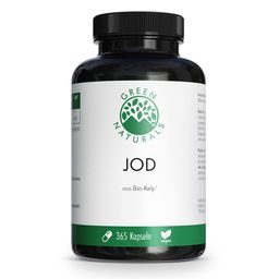 GREEN NATURALS Jod aus Bio-Kelp 200 ug hochdosiert vegan