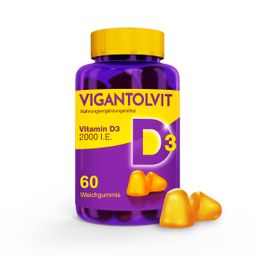 Vitamin D3  2000 I.E. VIGANTOLVIT Weichgummis - für ein aktives Leben²